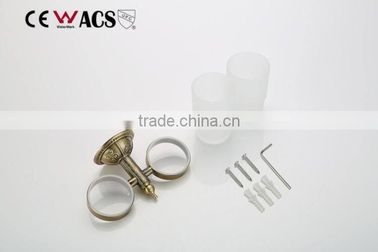 Antique Brass Double Wall cup holder tumbler