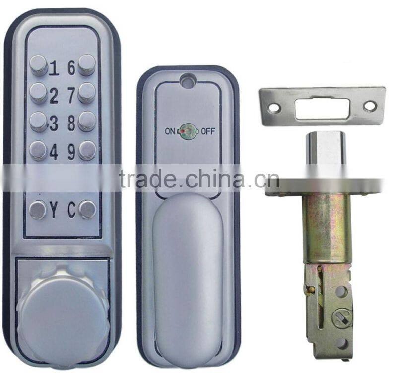 OSPON KEYLESS MECHANICAL DIGITAL DEADBOLT DOOR LOCK STAIN NICKEL OS608A