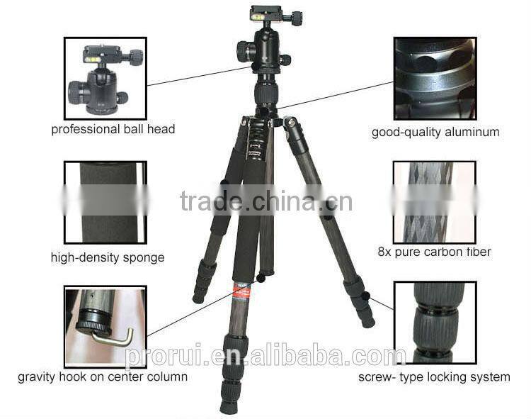 professional pure aluminum fiber digital high quality camera tripod topcon