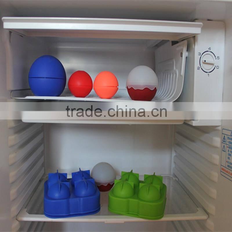 Food Grade Silicone Round Ice Balls Maker Ice Cube Tray Four Large Sphere Molds for Whiskey Cocktails