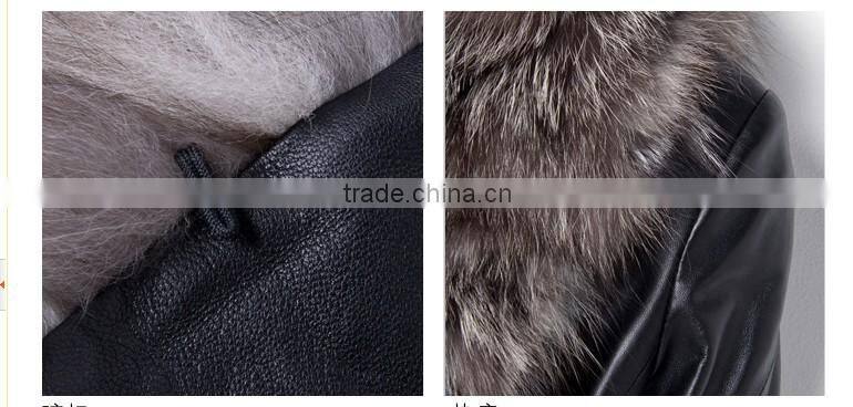 fox fur leather down