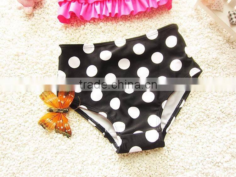 2016 Cute Kids Clothes Costumes Dance Clothes Love Girl Dot Split Swimming Suit Baby Bikini
