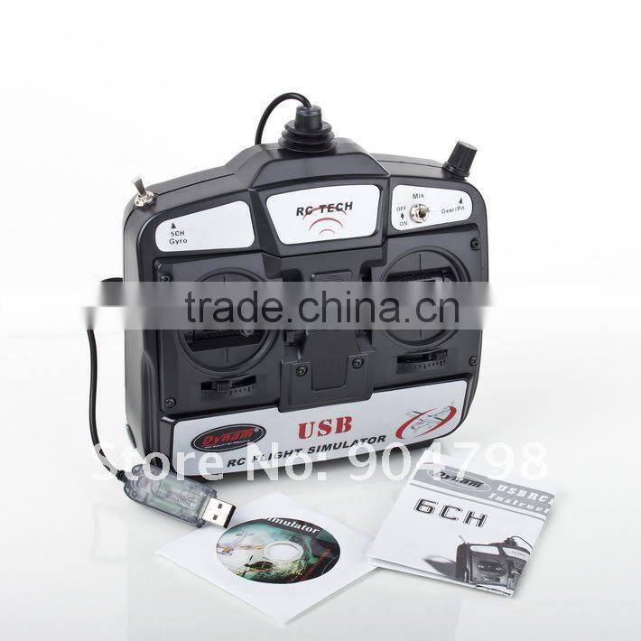 New 6CH USB 3D RC Helicopter Airplane Flight Simulator