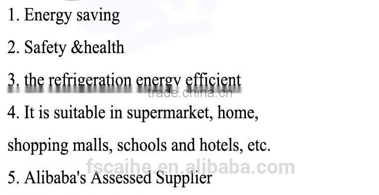 Supermarket used refrigerator open display case