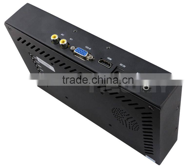 metal housing 8 inch widescreen tft lcd open frame cctv touch monitor