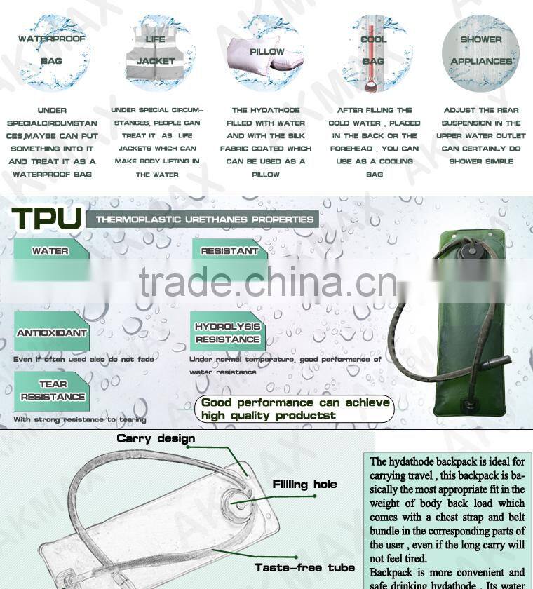 See larger image Water Backpack Cycling Sports Pouch Bladder Bag Military Outdoor Hydration Pack Water Backpack Cycling Sports