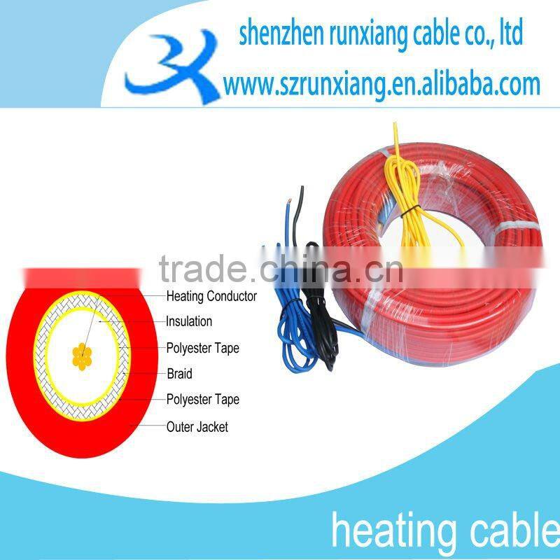 pipe freeze protective self-regulating water proof floor heating cable