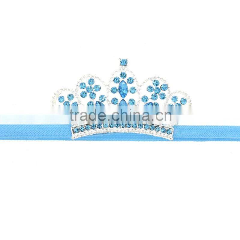 Hot-sales baby crown headband baby princess crown hair band children diamond hair accessory wh-1838