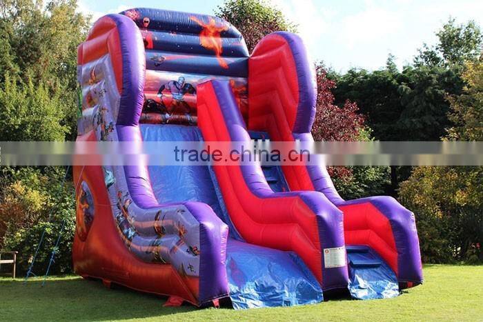 Clearance commercial grade inflatable water slides,Superhero water slide inflatable slide giant