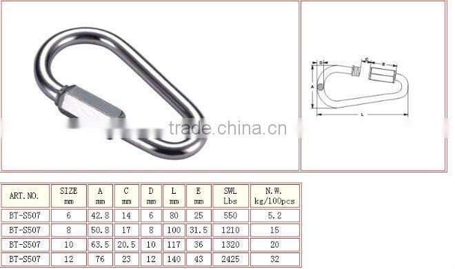 Steel Electric Galvanized Egg Shaped Quick Link Pear Shaped Quick Link Made In China Rigging