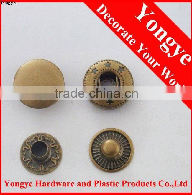 Anti-brass coat botton