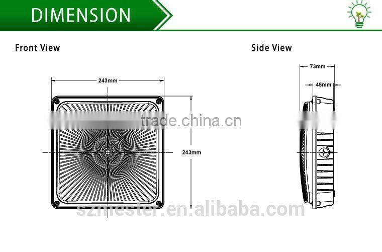 Mester Led ceiling mount or pole mount canopy light with UL & DLC