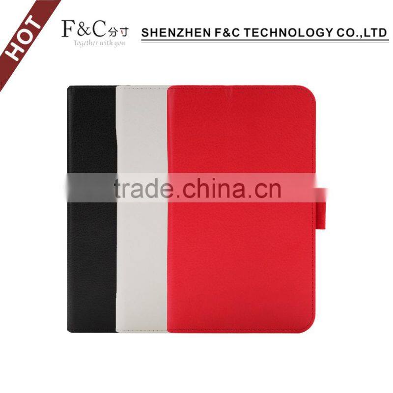 Shenzhen manufacturer stand folio book style leather case for ASUS ZenPad C 7.0 with hand strap