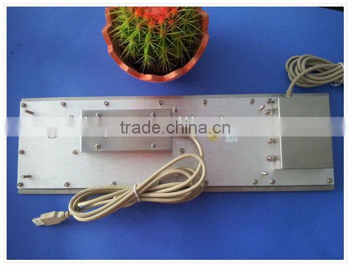 Custom metal keys keyboard with function keys and numeric keys