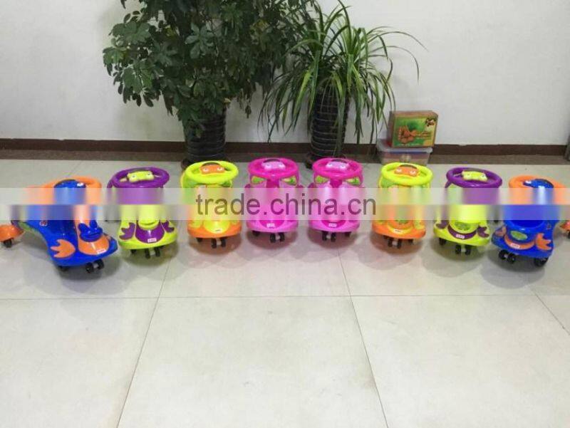 2016 newest children swing car with music/eco-friendly baby swing car with CE