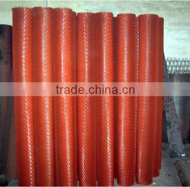 punched wire mesh fence of 32mmX80mm diamond hole opening with 6mm thickness sheet