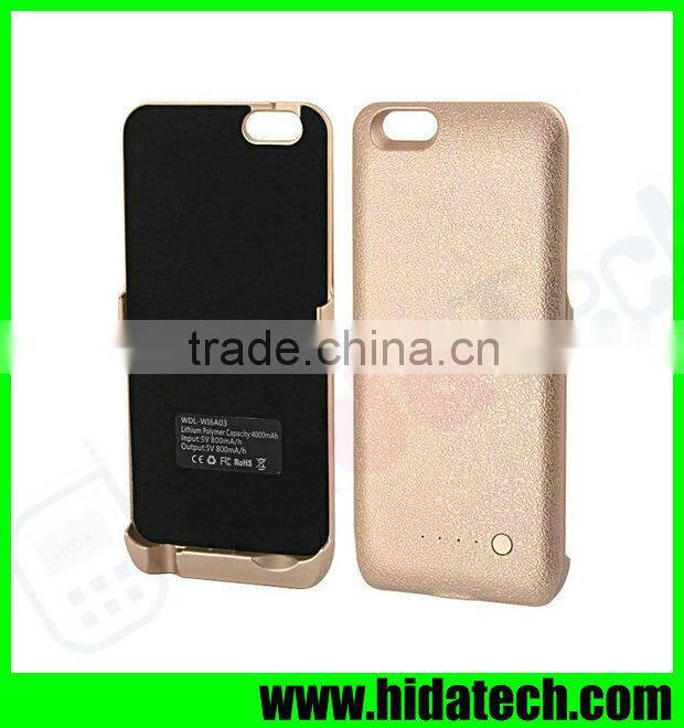4000mah Mobile Phone Power Bank Case for iPhone 6 Exteranl Battery Cover Wholesaler