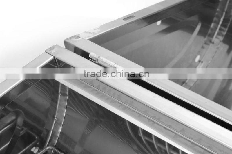 Portable cylinder shape folding stainless kebab grill barbecue