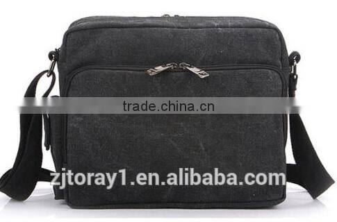 wholesale custom canvas men shoulder messenger bag