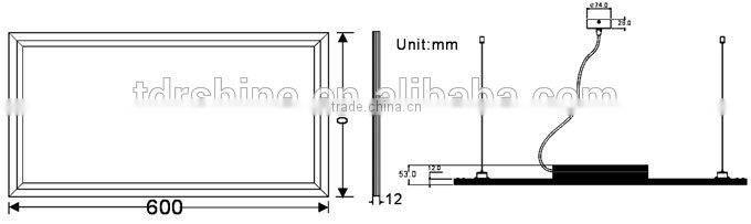 300x600 30W led panel light