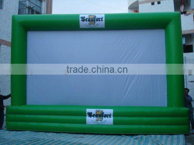 High grade commercial used inflatable movie screen for advertising events