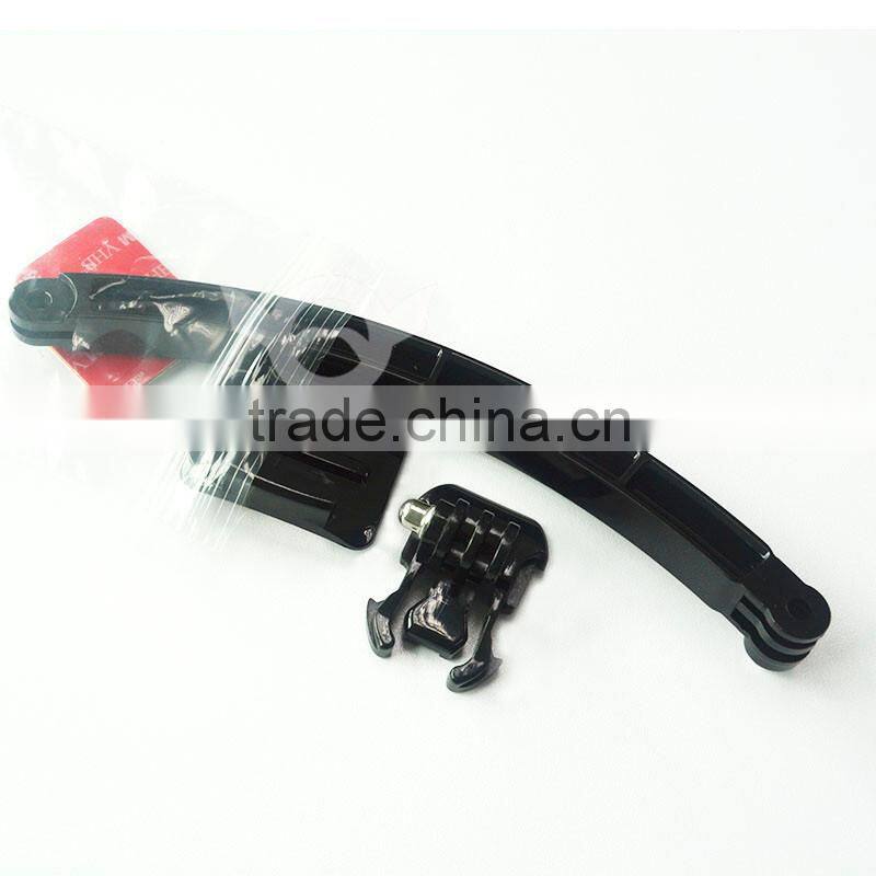 The Arm with Mount for Helmet, with 3M sticker & screws. For GoPro Hero3+/3/2/1