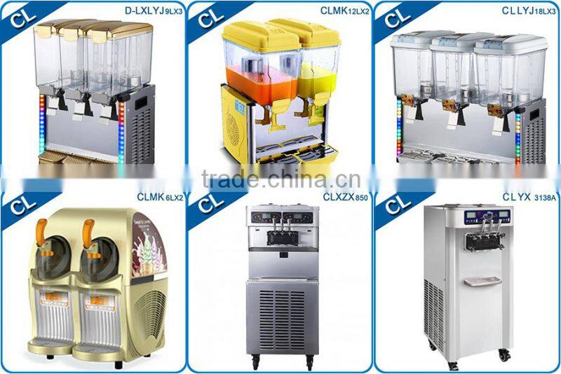 Milk mixer machine three tank stainless steel panel slush puppies machine