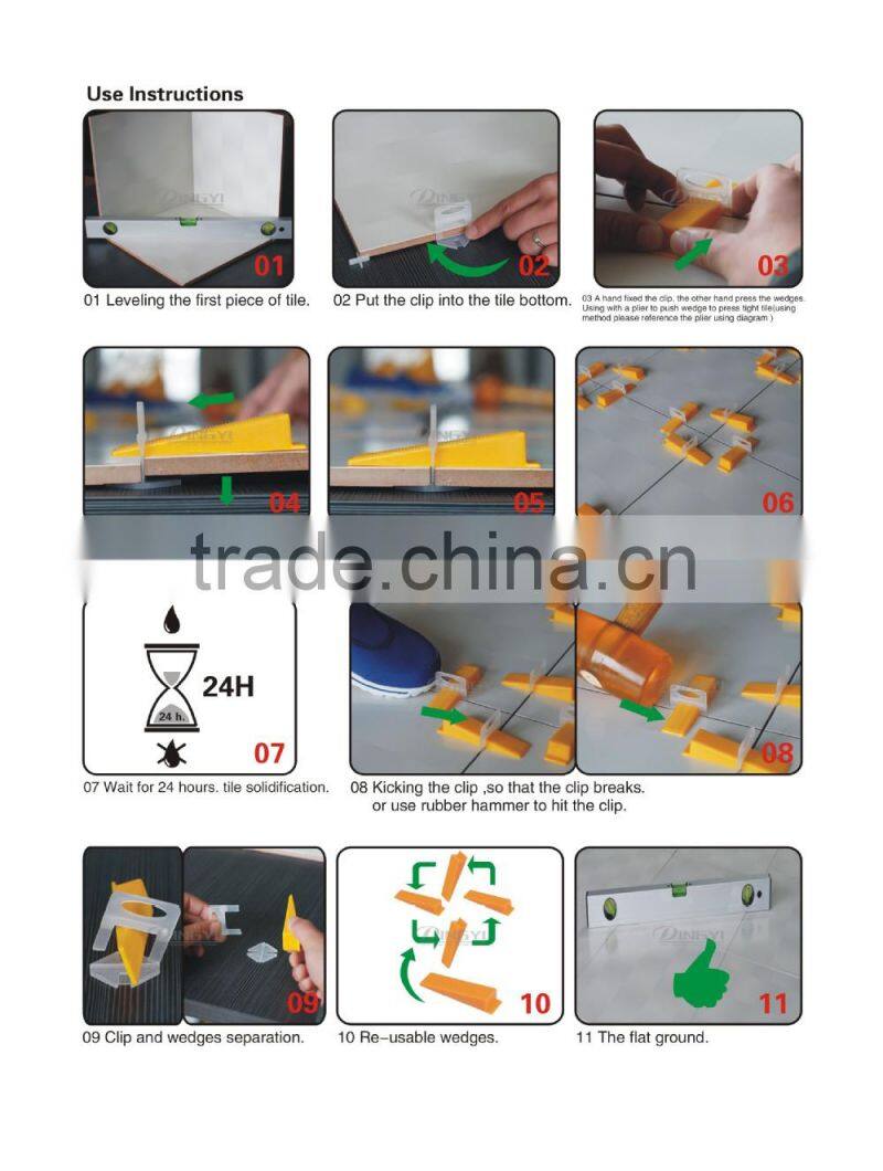 3mm tile leveling system clip tile leveling clip spacer