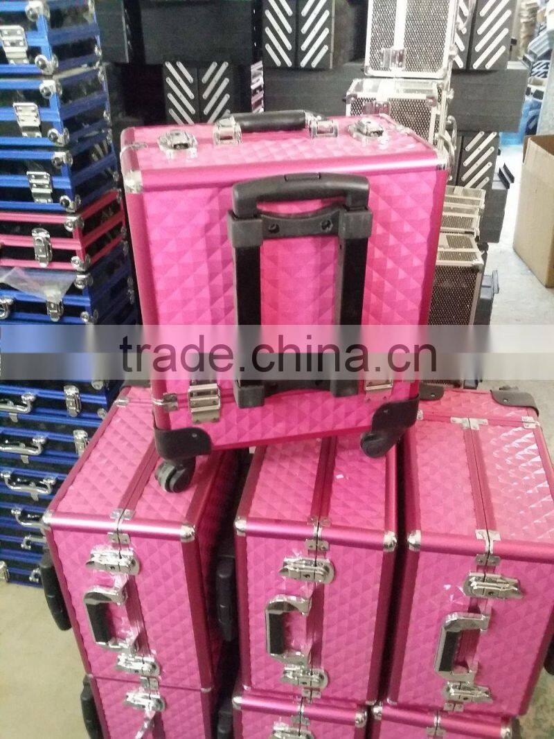 360 degree trolley vanity beauty case