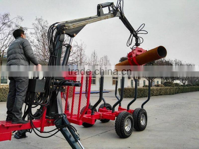 shandong sunco agricultural equipment atv wood trailer