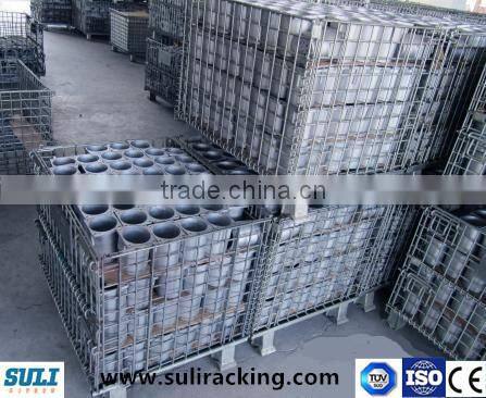 High Quality Foldable Wire Mesh Containers With Wheels