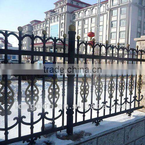 modern galvanized simple wrought iron balcony fence