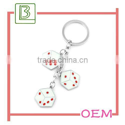 Shiny Enamel lucky number keychain