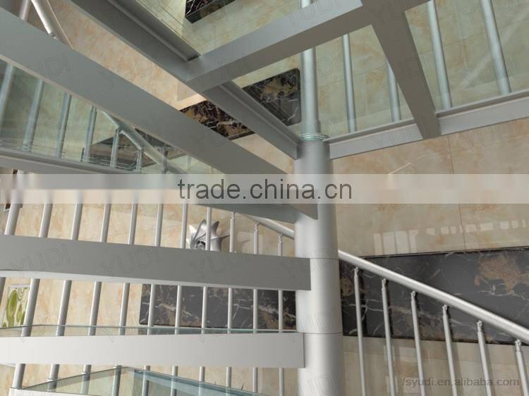 outdoor DIY used aluminum helical spiral staircase designs-YUDI