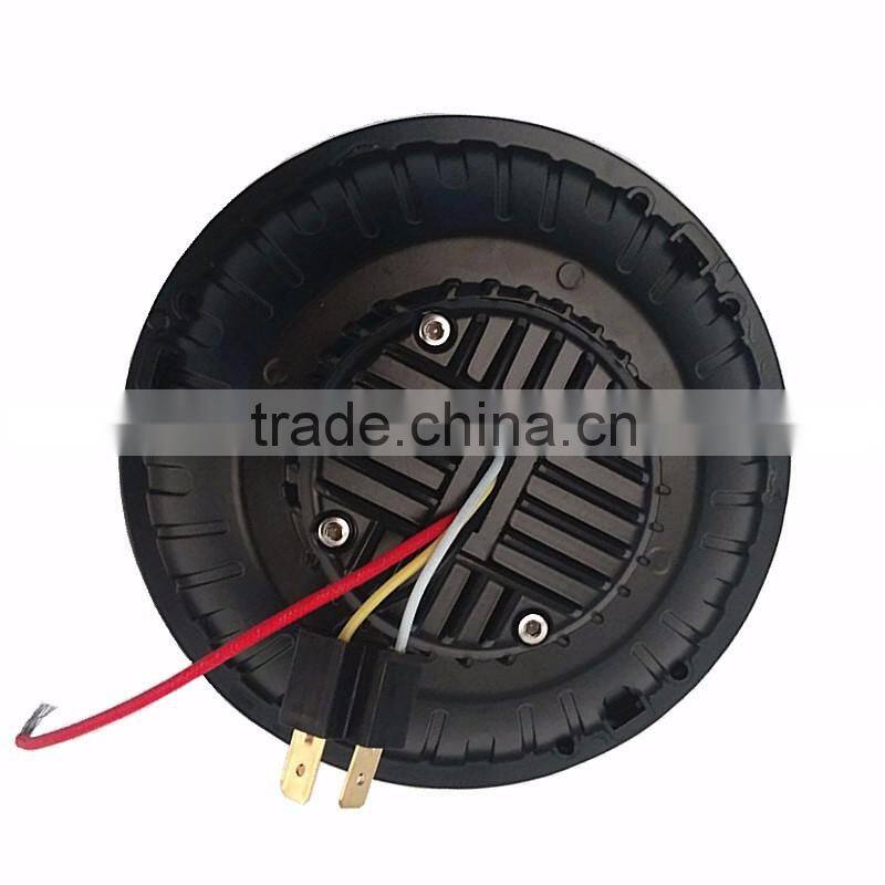 7" Round Chrome Full LED Halo Projector Headlights Lamps Wrangler TJ, JK, CJ, Harley Motorcycle bike