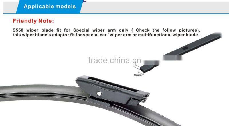 Auto Frameless Windshield Wiper Blade, Carall Special Wiper Blade