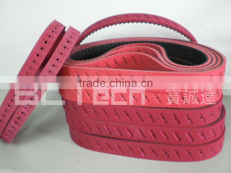 Timing belt for packing machine - Elliptical holes