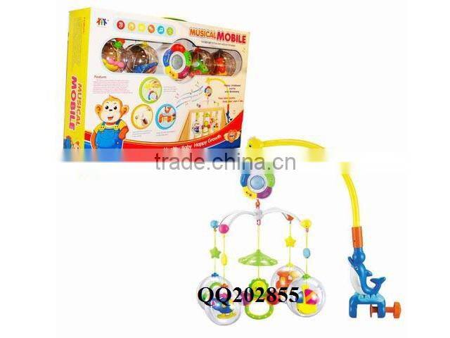 Plastic funny baby toy musical bed bell