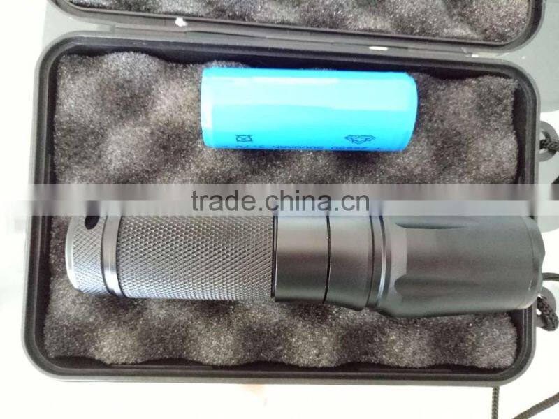 2016 New Invention Zoomable XM-T T6 Mini Led Flashlight with 3*AAA or 26650 Battery