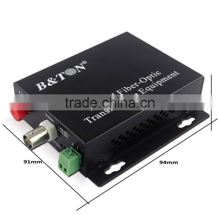 1ch video 1 bidi audio fiber converters