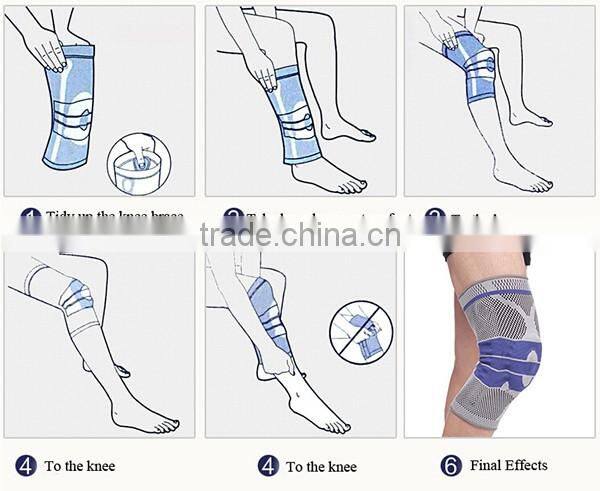 Aofeite health protective knee pads, patella support knee brace with silicone pad