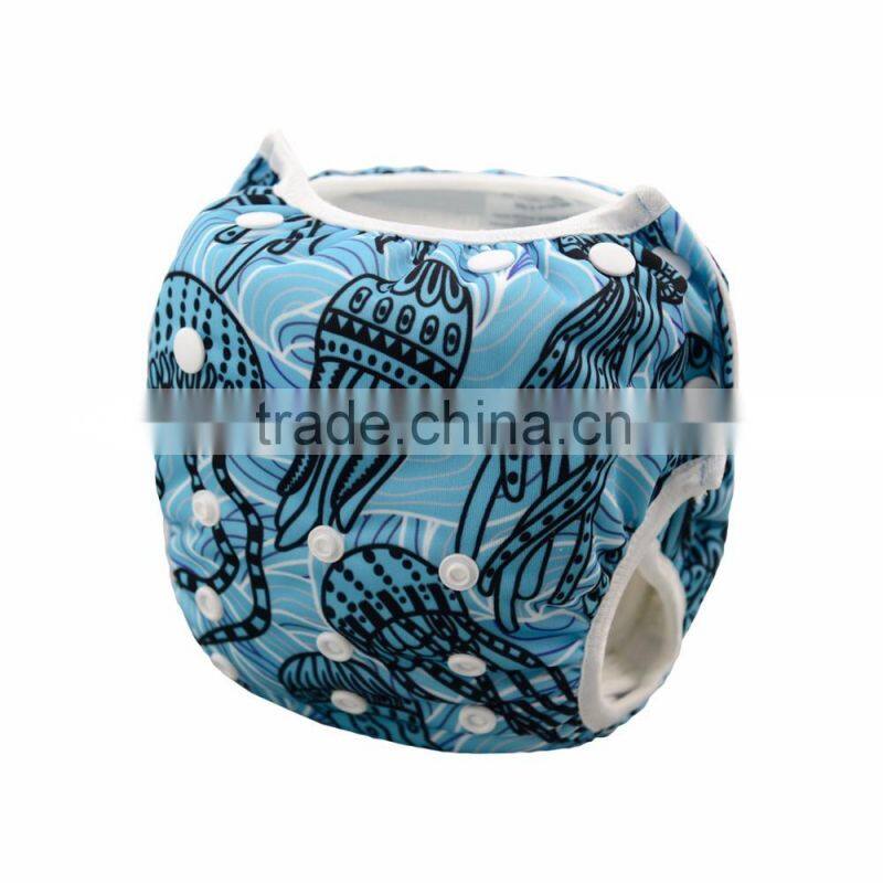 Alva Jellyfish Pattern Best Baby Swimming Diapers Manufacturer from China