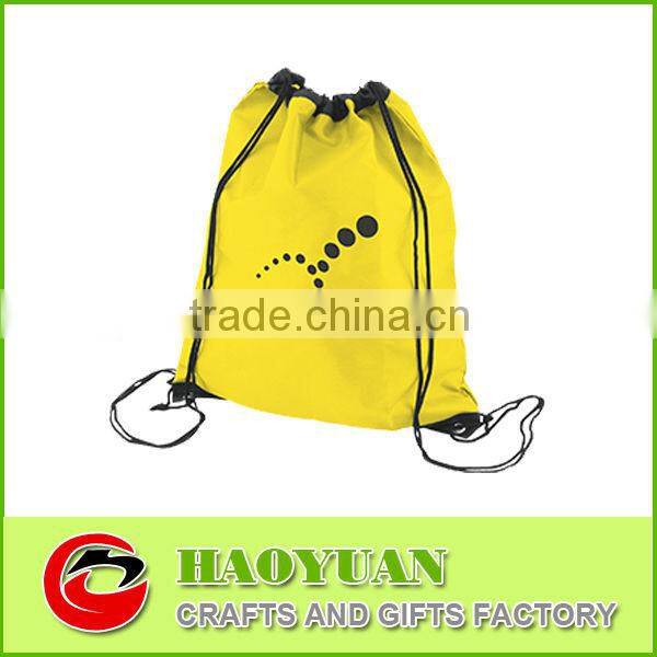 Green 210D nylon drawstring shoe bag-HYGWD035