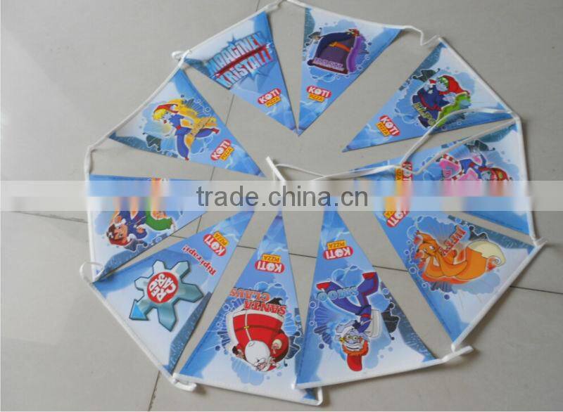cheap custom paper flag string bunting flag banner