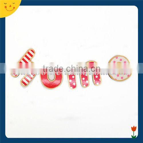 Custom shape Wooden words fridge magnet for decoration