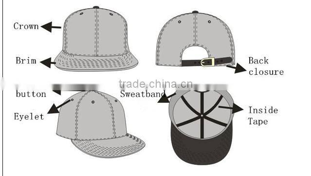 high quality 5 panel caps and hats design your own caps