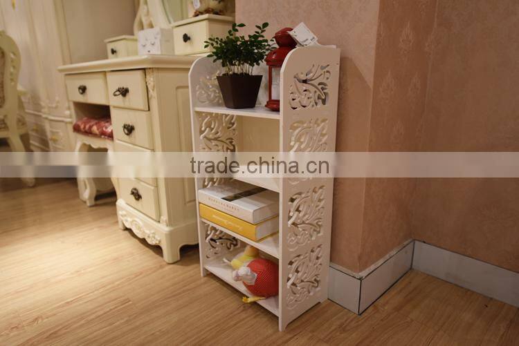 HOME-GJ living room decorated white corner bookcase