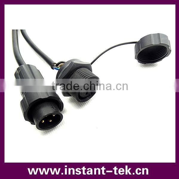 INST M22D IP68 4pin metal waterproof connector