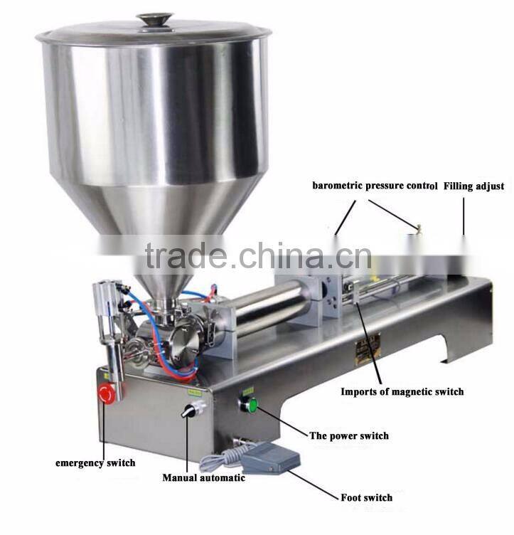 vials paste/liquid piston filling machine for bottle and jar