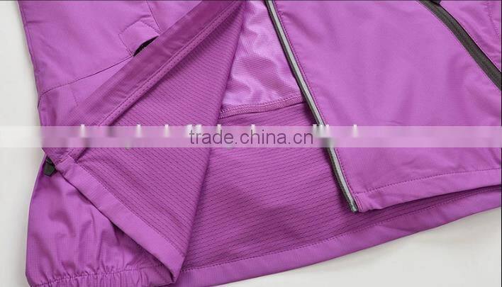 wholesale women reflective hooded softshell jacket plus size